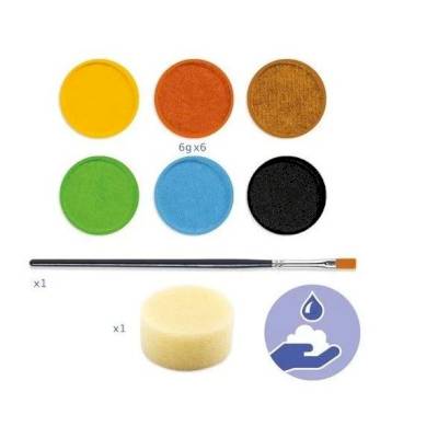 Maquillage Palette 6 couleurs Nature - Djeco