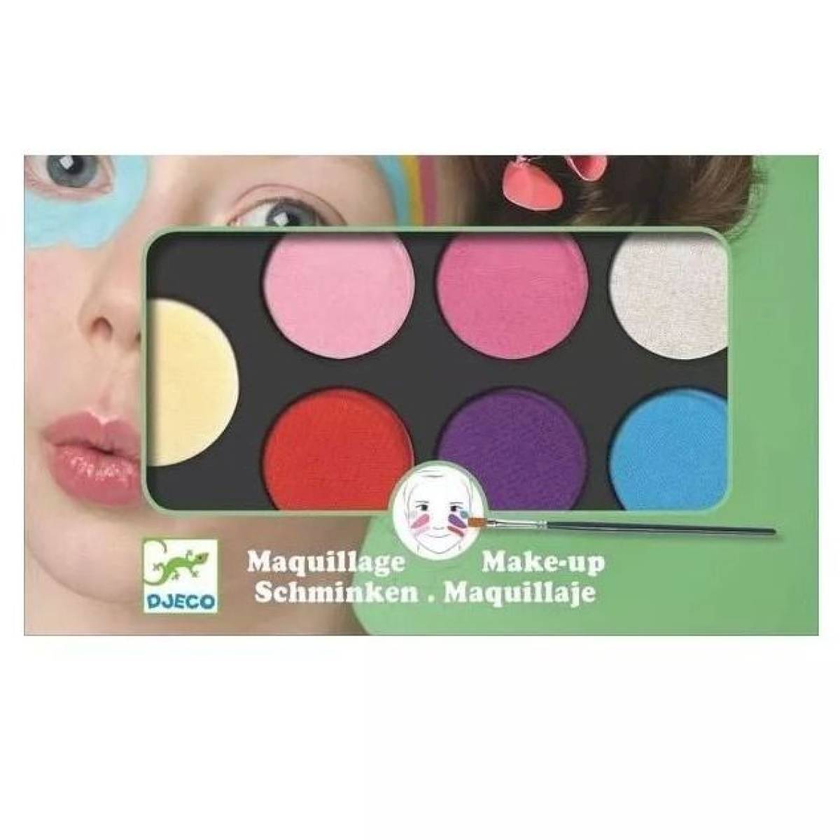 Maquillage Palette 6 couleurs Sweet - Djeco