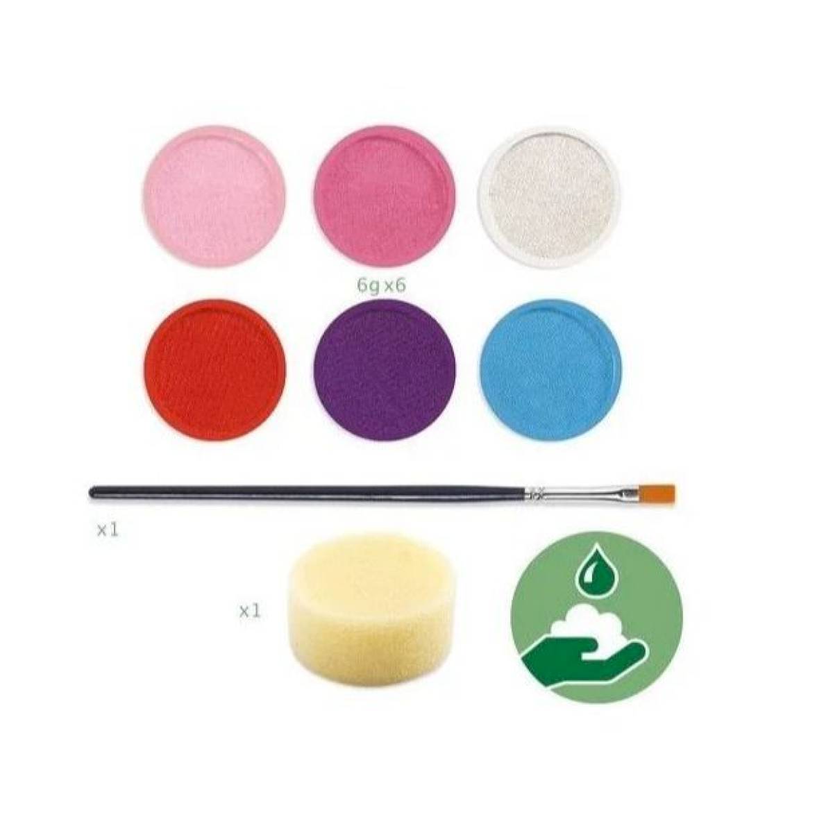 Maquillage Palette 6 couleurs Sweet - Djeco