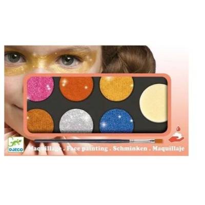 Maquillage Palette 6 couleurs Effet métal - Djeco