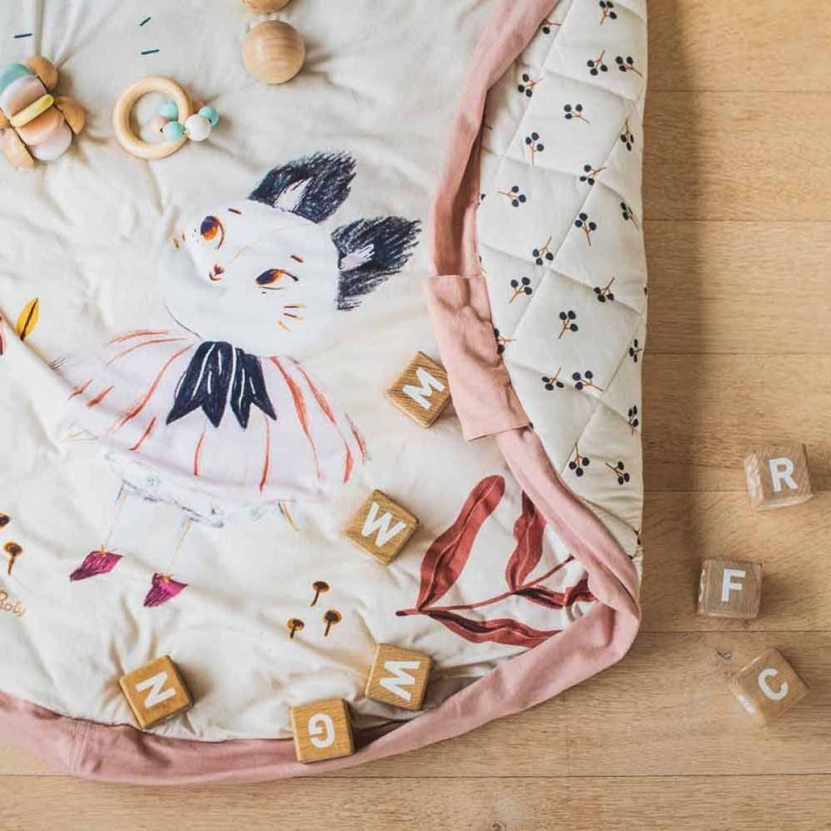 Tapis d'éveil et sac de rangement Après la Pluie