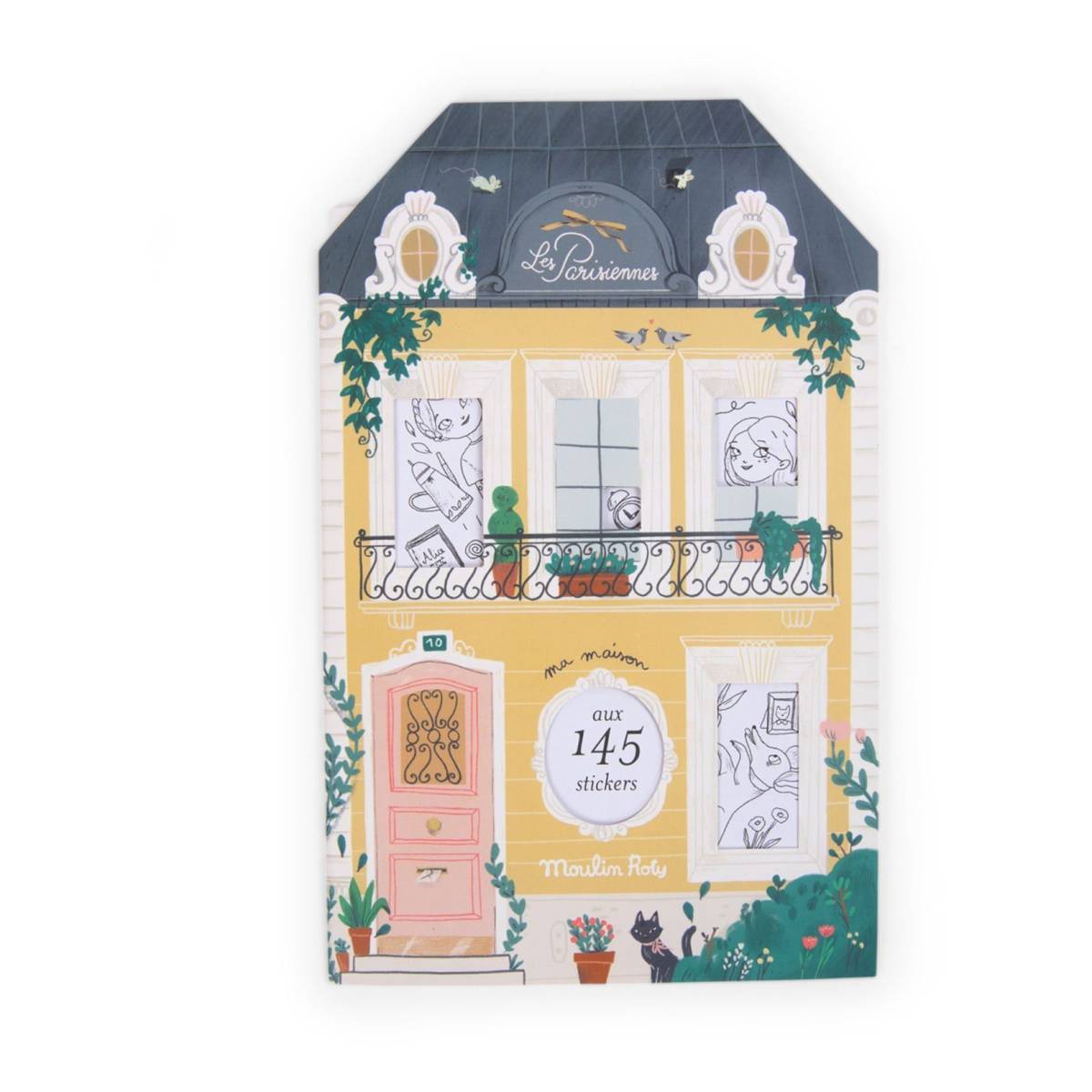 Cahier de coloriage et stickers Les Parisiennes