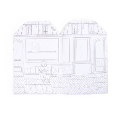 Cahier de coloriage et stickers Les Parisiennes