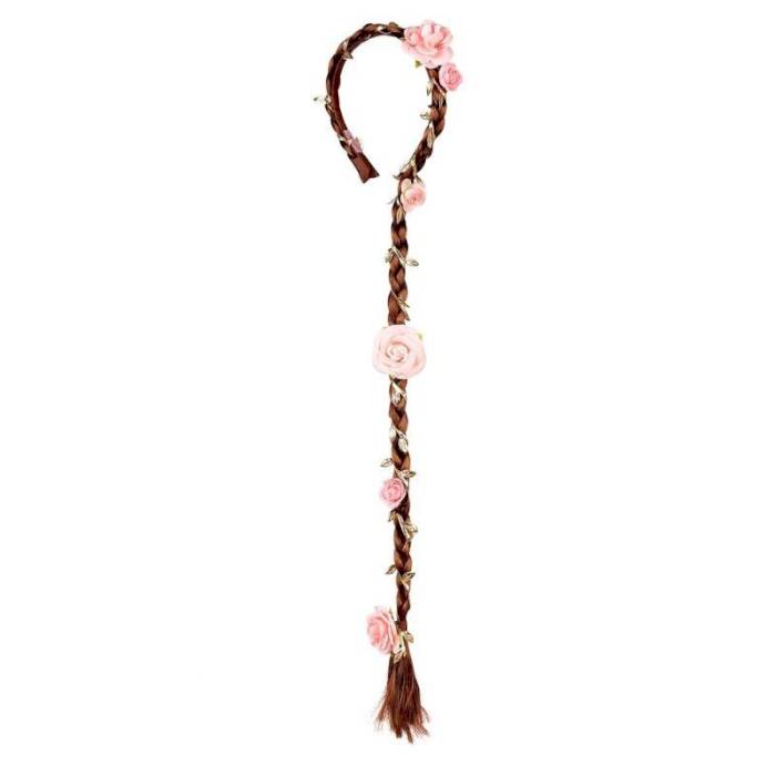 Serre tête Taylor - Tresse brune à fleurs Serre tête Taylor - Tresse brune à fleurs
