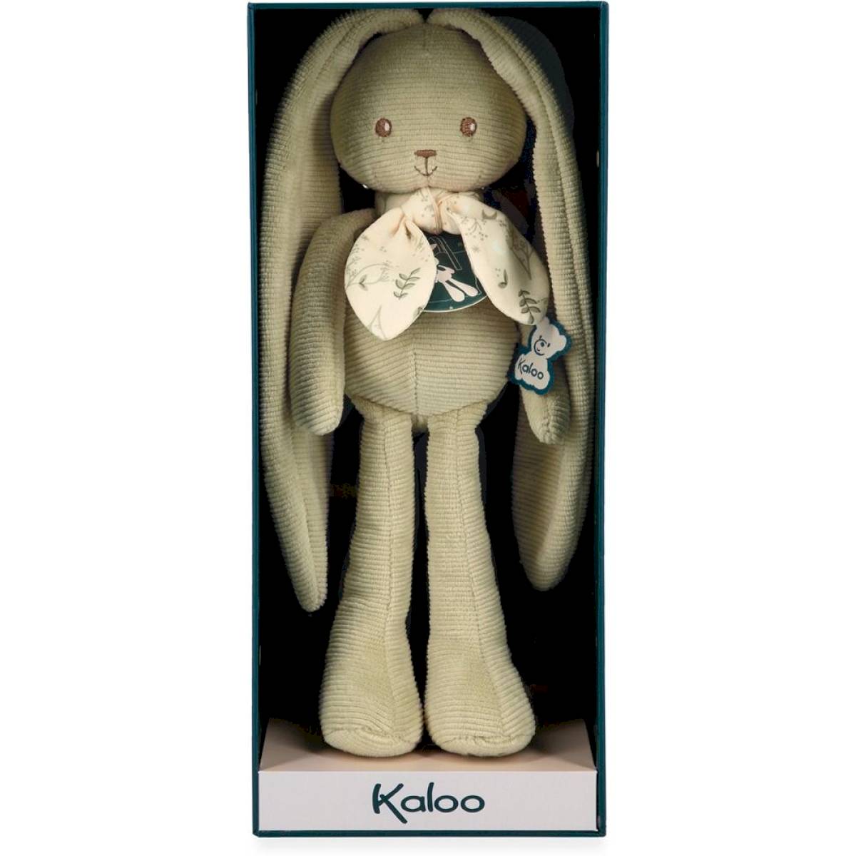 Peluche Pantin Lapin vert -25cm