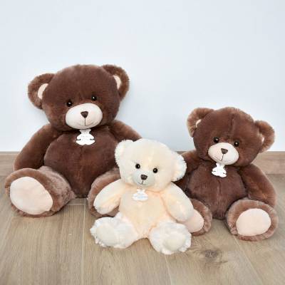 Peluche Ours Bellydou crème 60cm