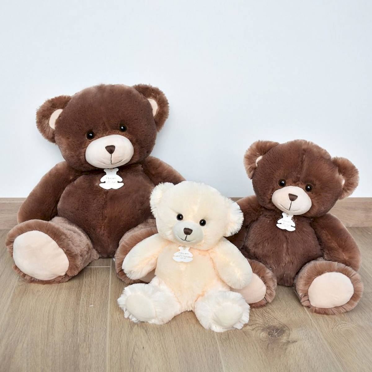 Peluche Ours Bellydou crème 60cm