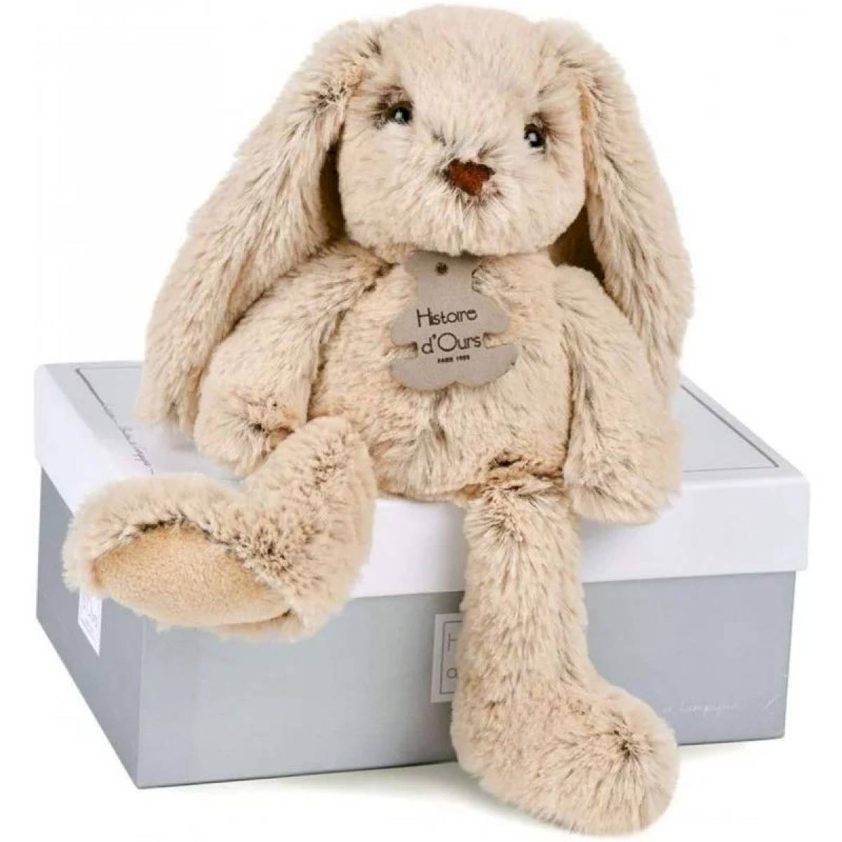  Peluche Lapin Beige Copains Câlins 25cm