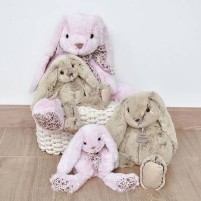  Peluche Lapin Beige Copains Câlins 25cm