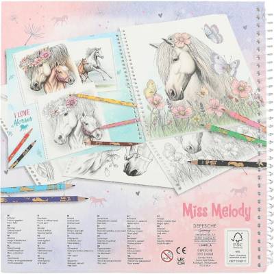 Cahier de coloriage Miss Melody
