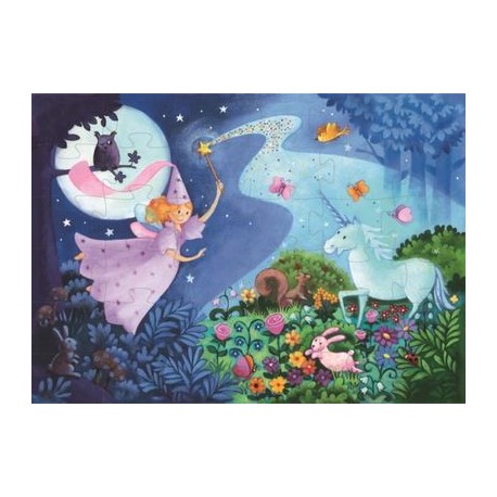 Puzzle La fée et la Licorne 36 pièces