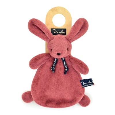 Doudou Lapin Dorlotin bois de rose