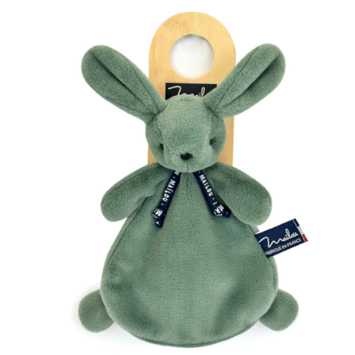 Doudou Lapin Dorlotin vert sauge