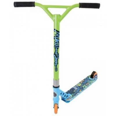 Trottinette freestyle vert-bleu