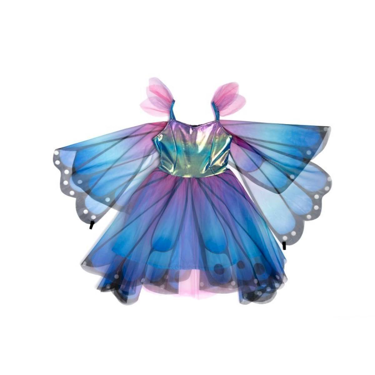 Robe de Papillon bleu-violet 5-6 ans