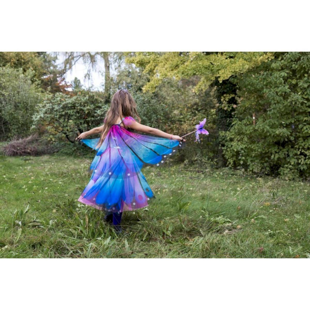 Robe de Papillon bleu-violet 5-6 ans
