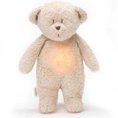 Peluche veilleuse Ours Moonie sable