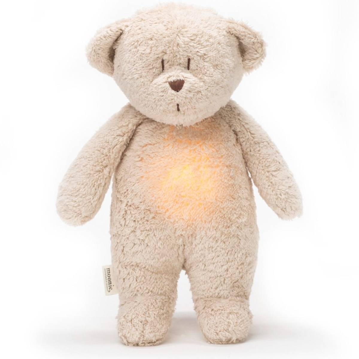 Peluche veilleuse Ours Moonie sable