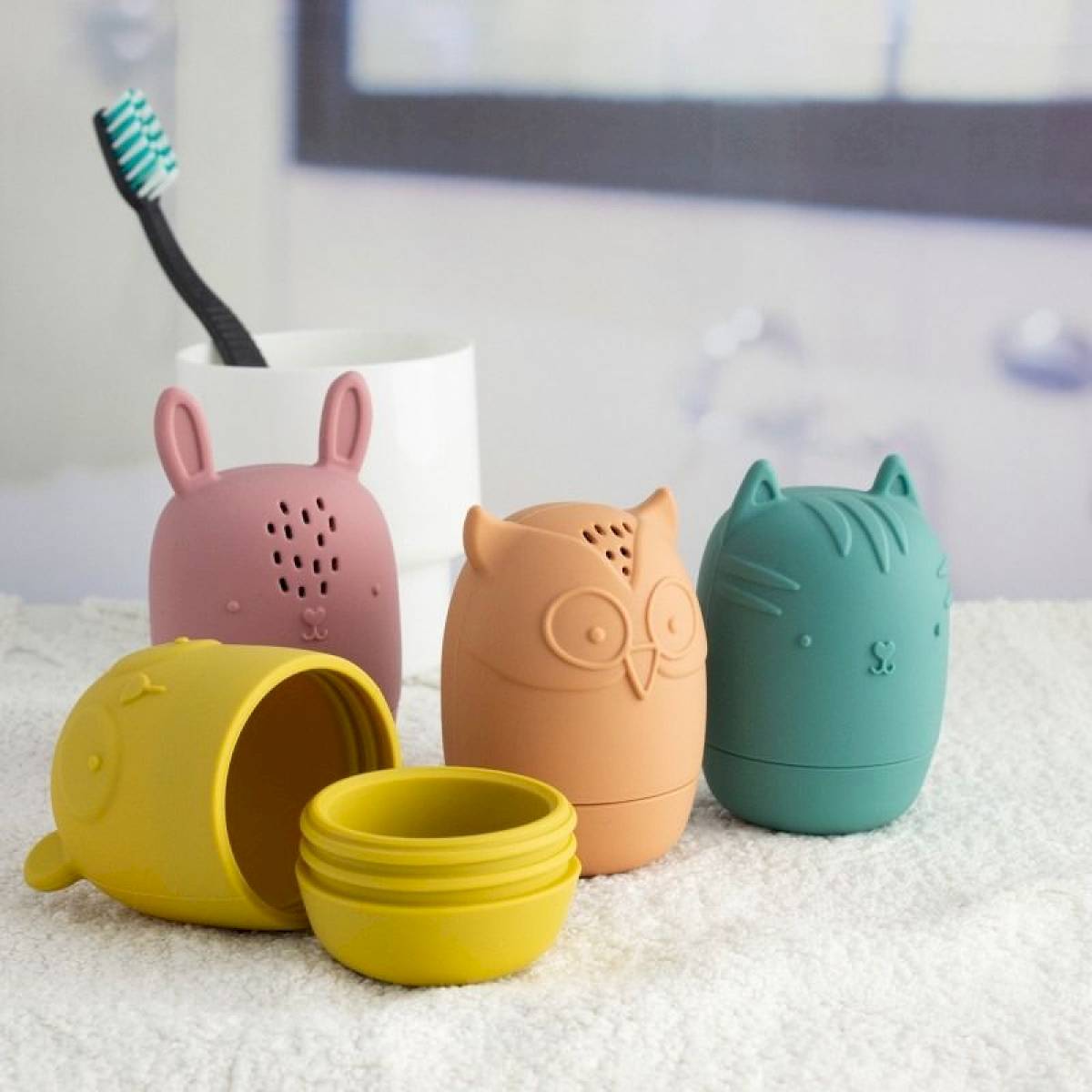 Jouet de bain Animaux aspergeurs en silicone