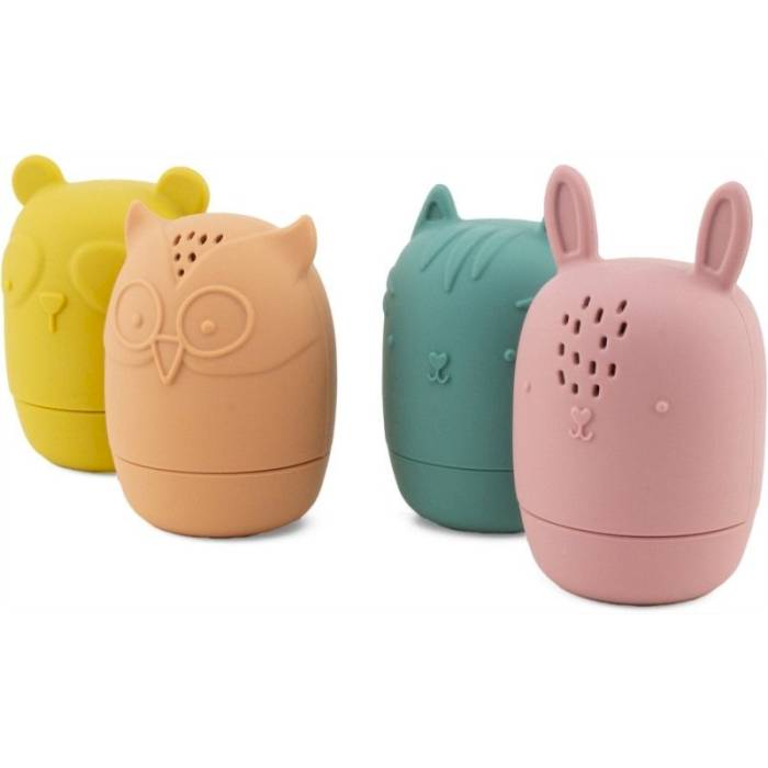 Jouet de bain Animaux totem en silicone