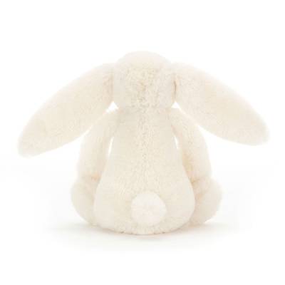 Peluche Lapin Bashful crème 18cm