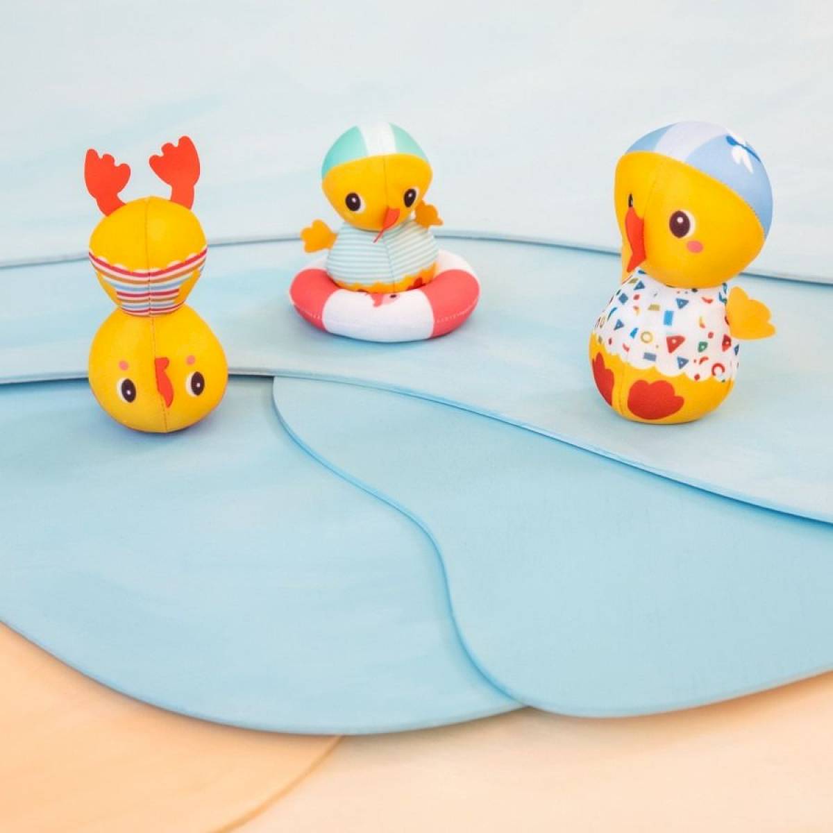 Jouet de bain - 3 canards au bord de l'eau