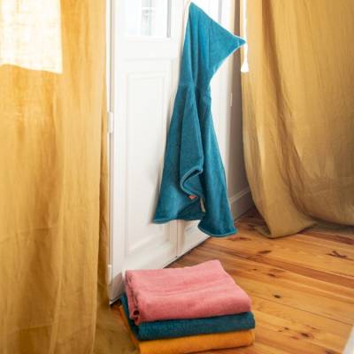 Cape de bain Laton Petrole