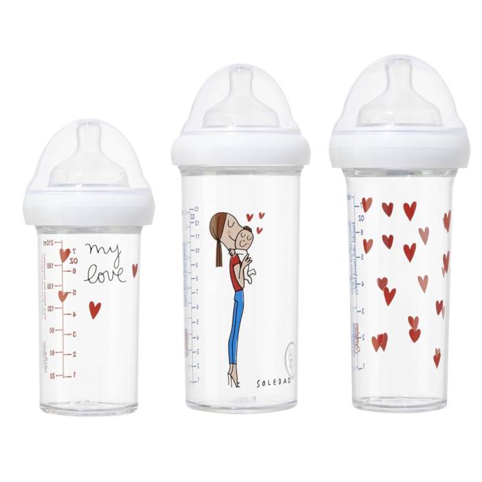 Set de 3 biberons My Love by Soledad