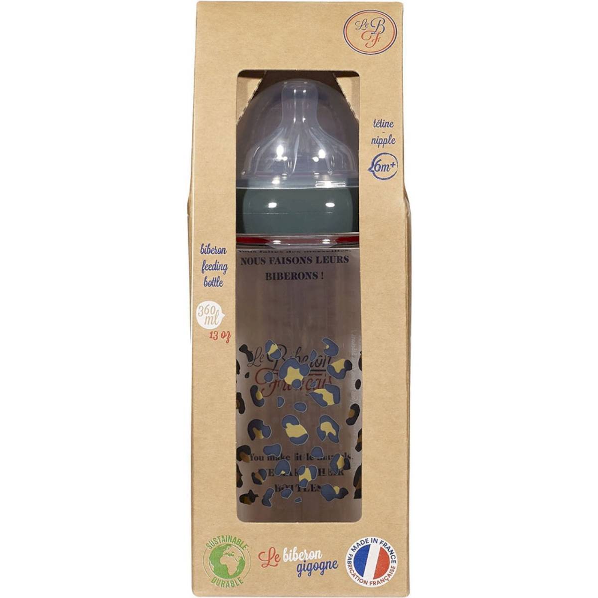 Biberon 360 ml Léopard