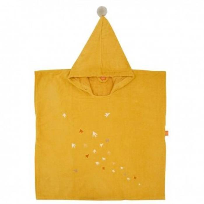 Poncho de bain Oiseaux soleil 4-6 ans