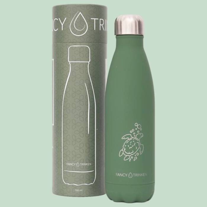 Gourde en acier 500ml Tortue - vert