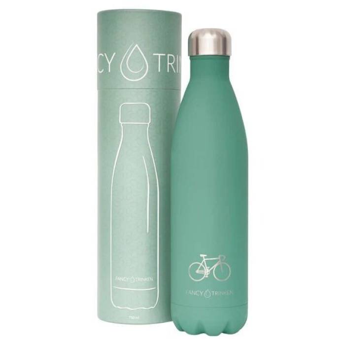 Gourde en acier 750ml Vélo - vert forêt