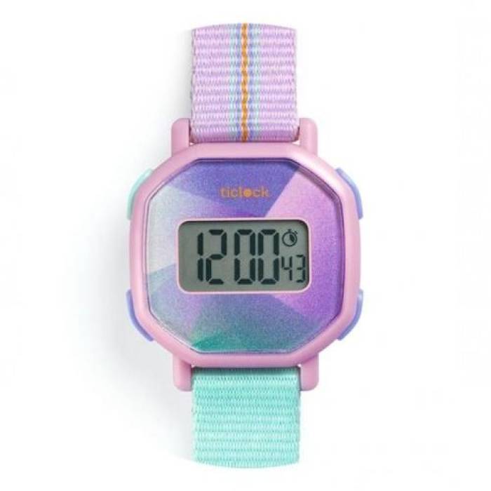 Montre digitale Purple Prisma - Djeco