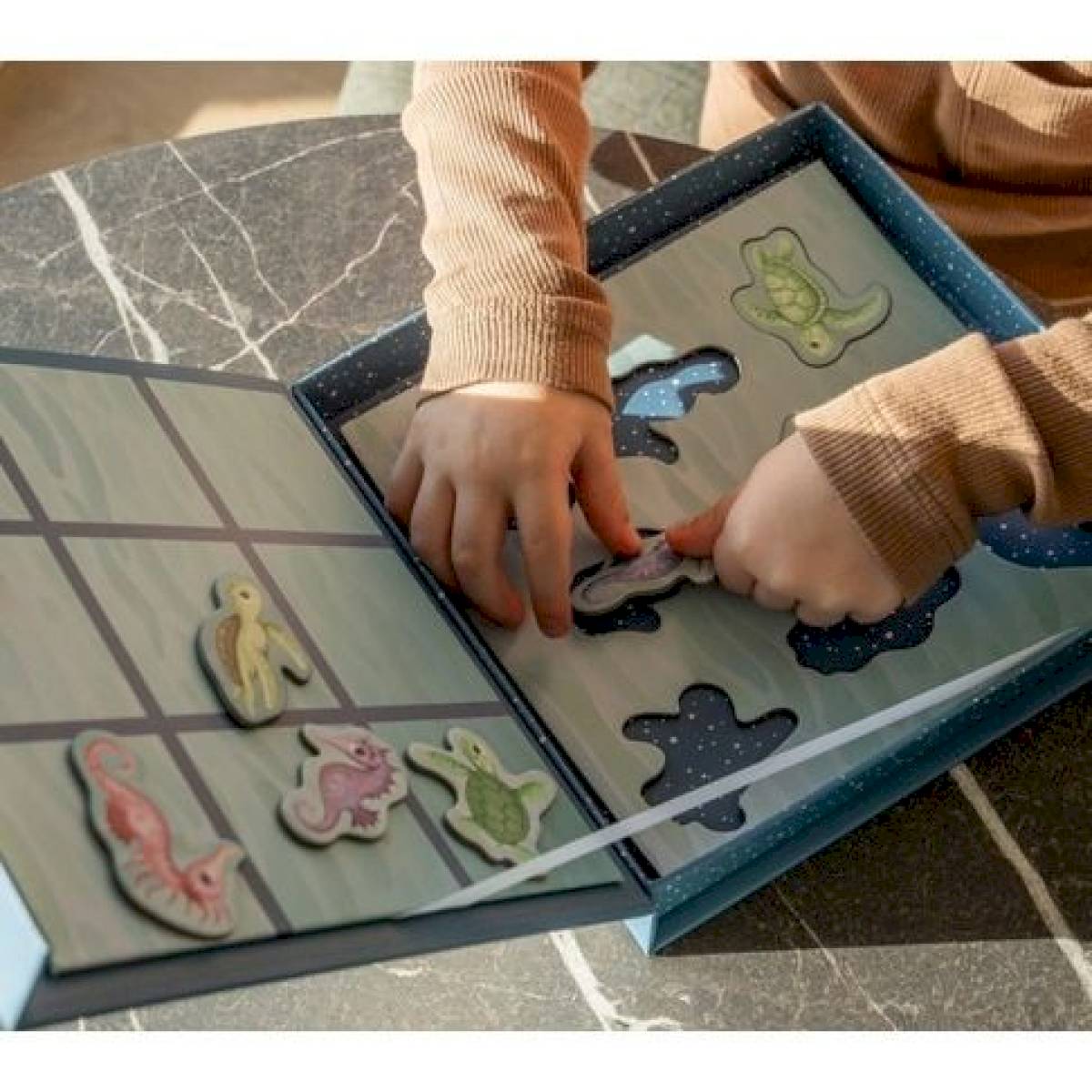 Jeu de morpion magnétique animaux marins