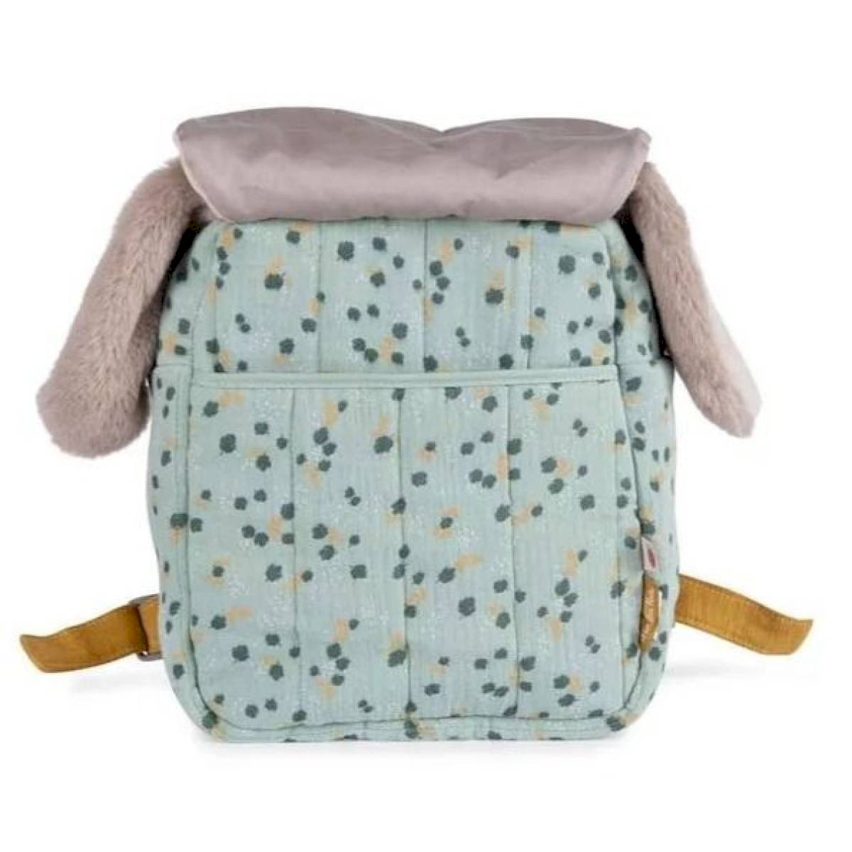 Sac à dos lapin sauge Trois Petits Lapins personnalisé