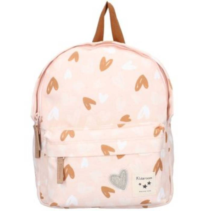 Sac à dos coeurs rose et caramel - Kidzroom