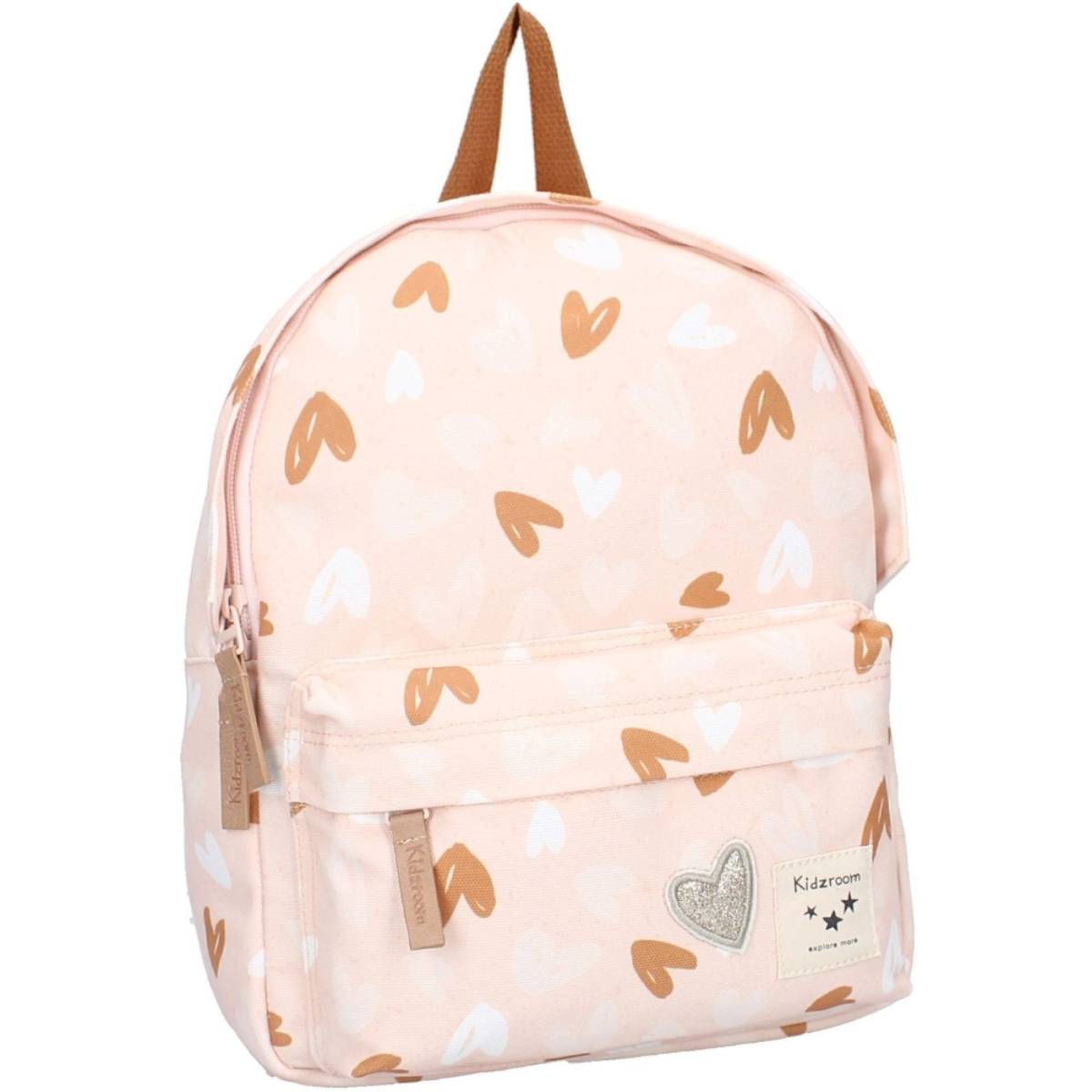 Sac à dos coeurs rose et caramel - Kidzroom