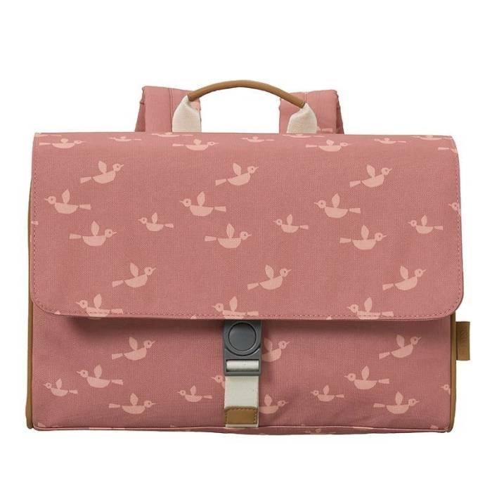 Cartable Oiseaux rose - Fresk