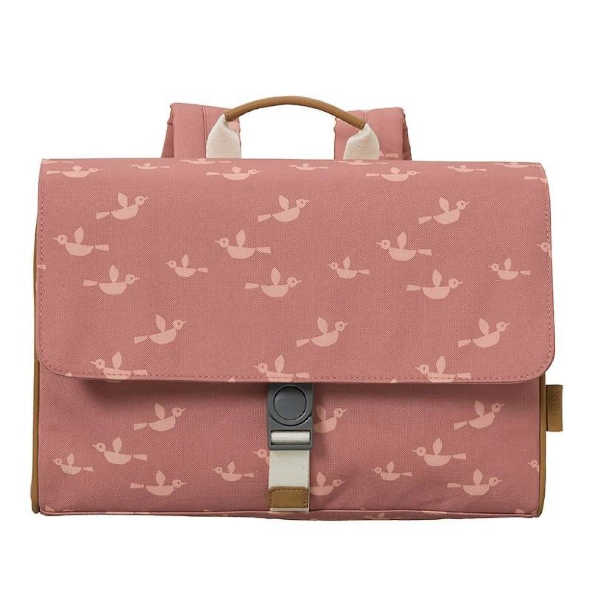 Cartable Oiseaux rose - Fresk