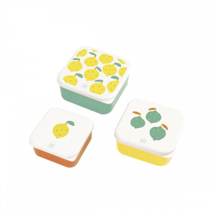 Set de 3 lunch box Les Citrons