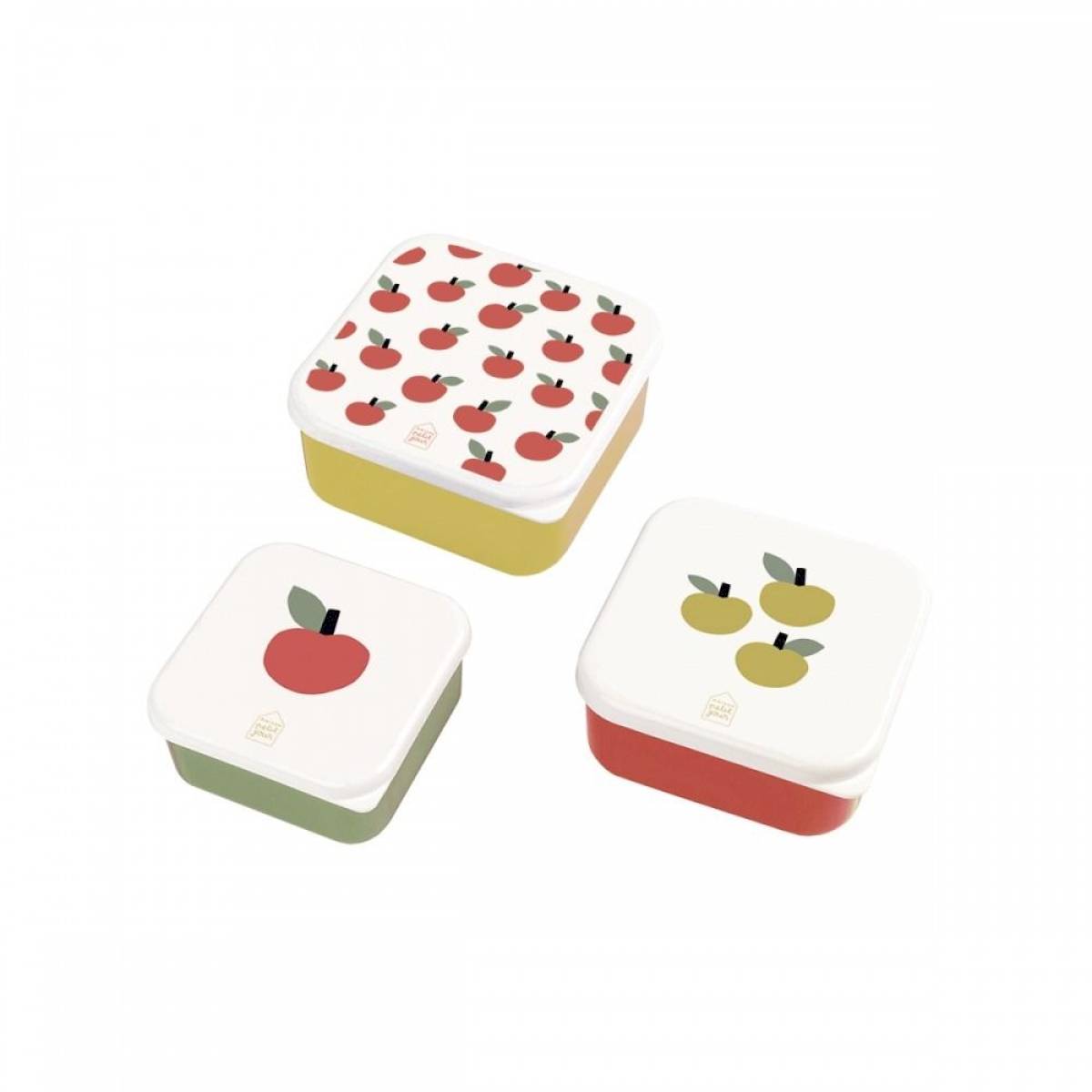 Set de 3 lunch box Les pommes