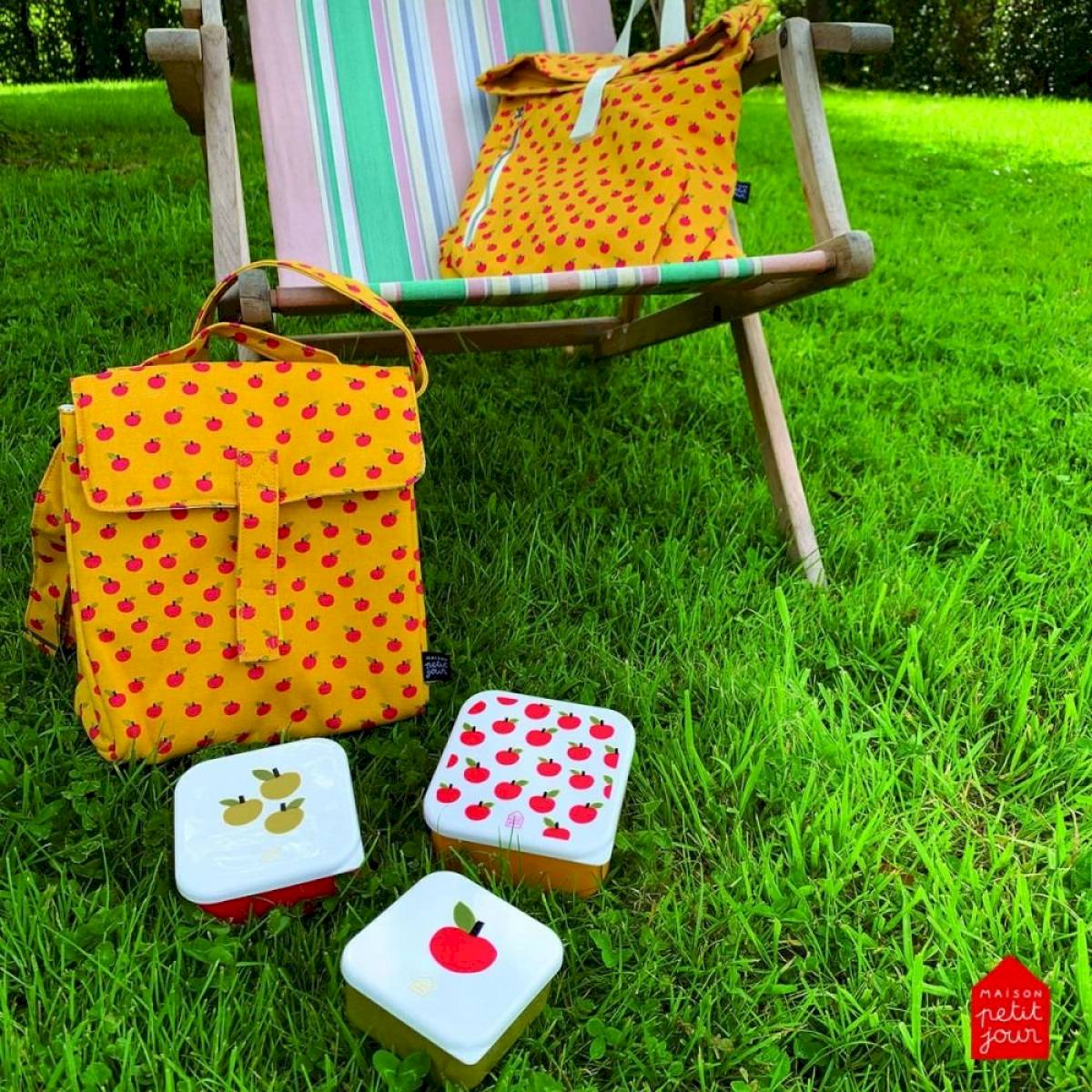 Set de 3 lunch box Les pommes