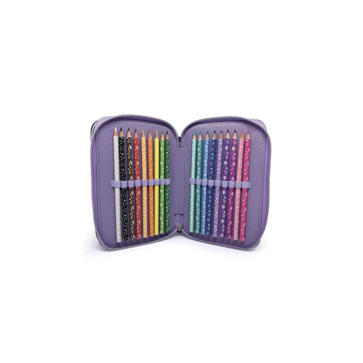 Trousse à crayons 3 compartiments Isadora
