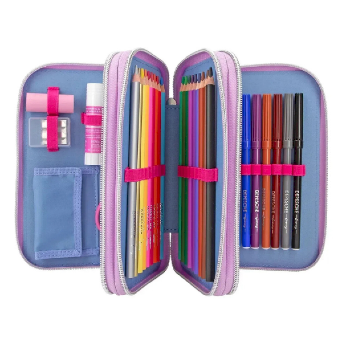 Trousse à crayons 3 compartiments Fergie