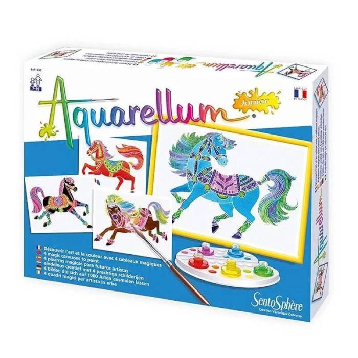 Peinture Aquarellum Junior Chevaux