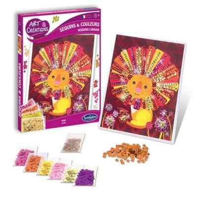 Sequins et couleurs Lion