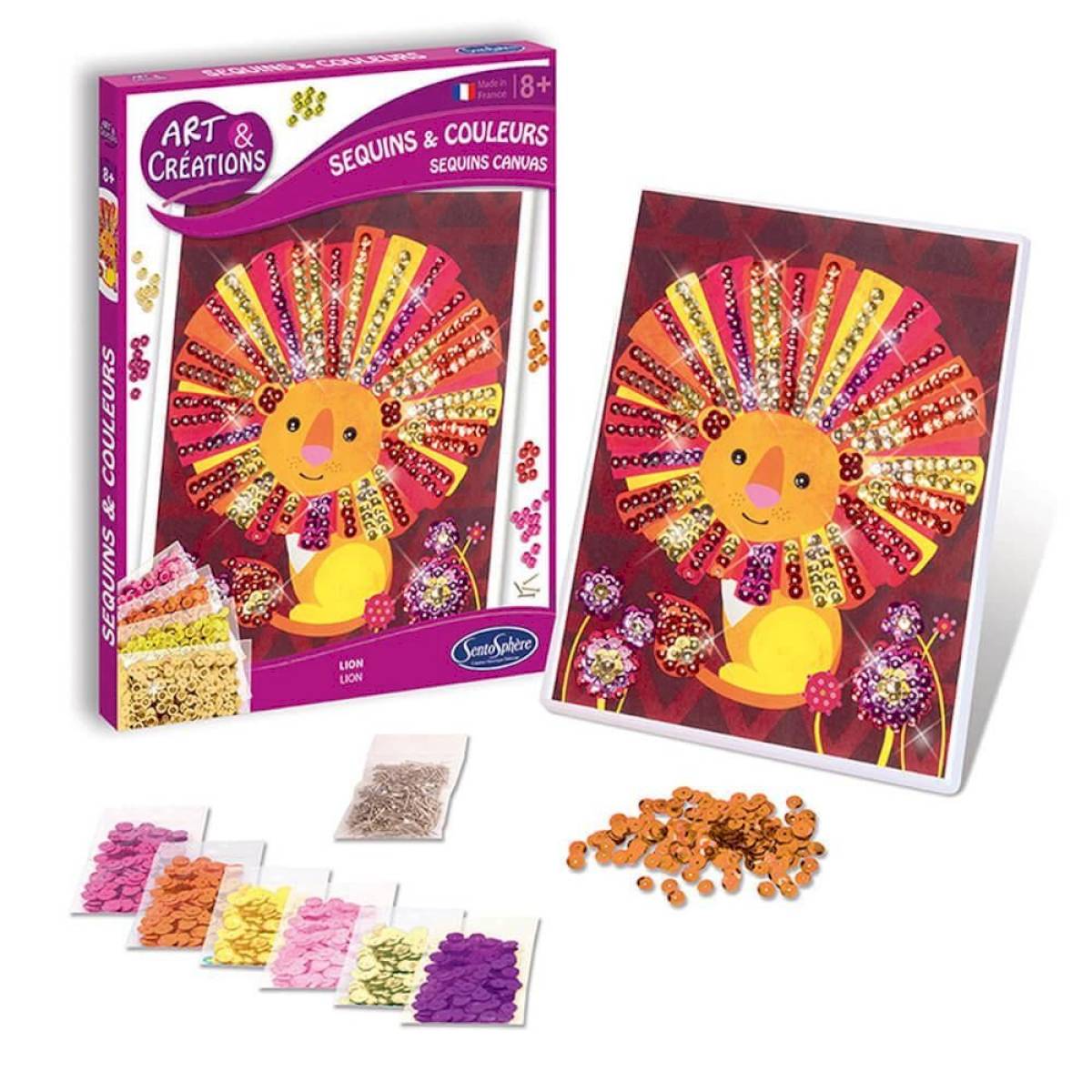 Sequins et couleurs Lion