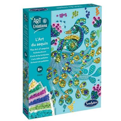 Sequins et couleurs Paon