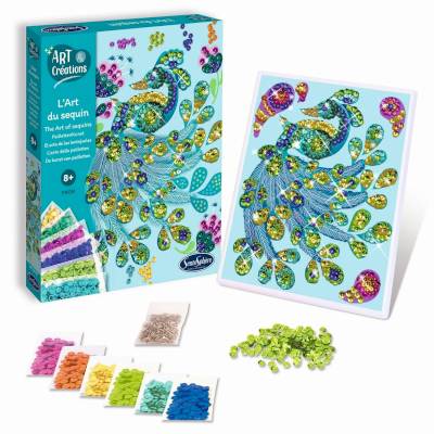 Sequins et couleurs Paon
