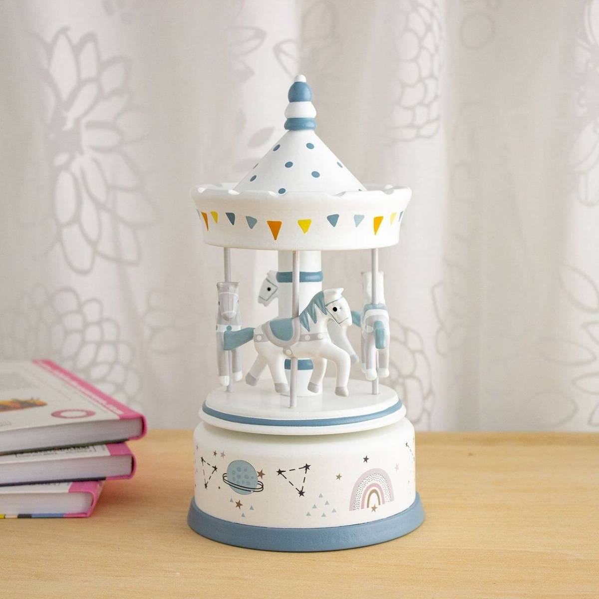Carrousel gris bleu